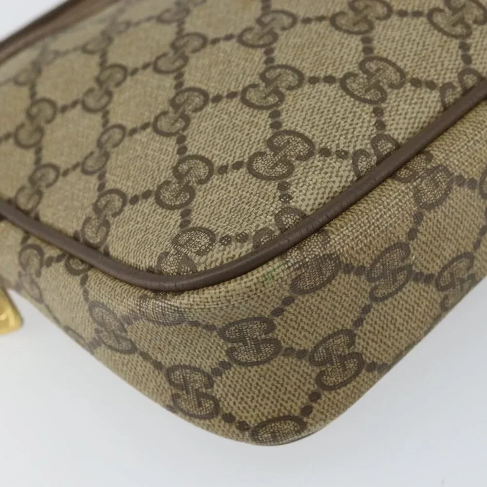 Authentic GUCCI GG Supreme Shoulder Bag PVC Beige Gold 56 02 068 - Picture 3 of 16